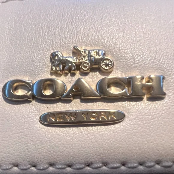 Coach Light Khaki Chalk Bennett Shoulder and or Crossbody bag new - Picture 4 of 12